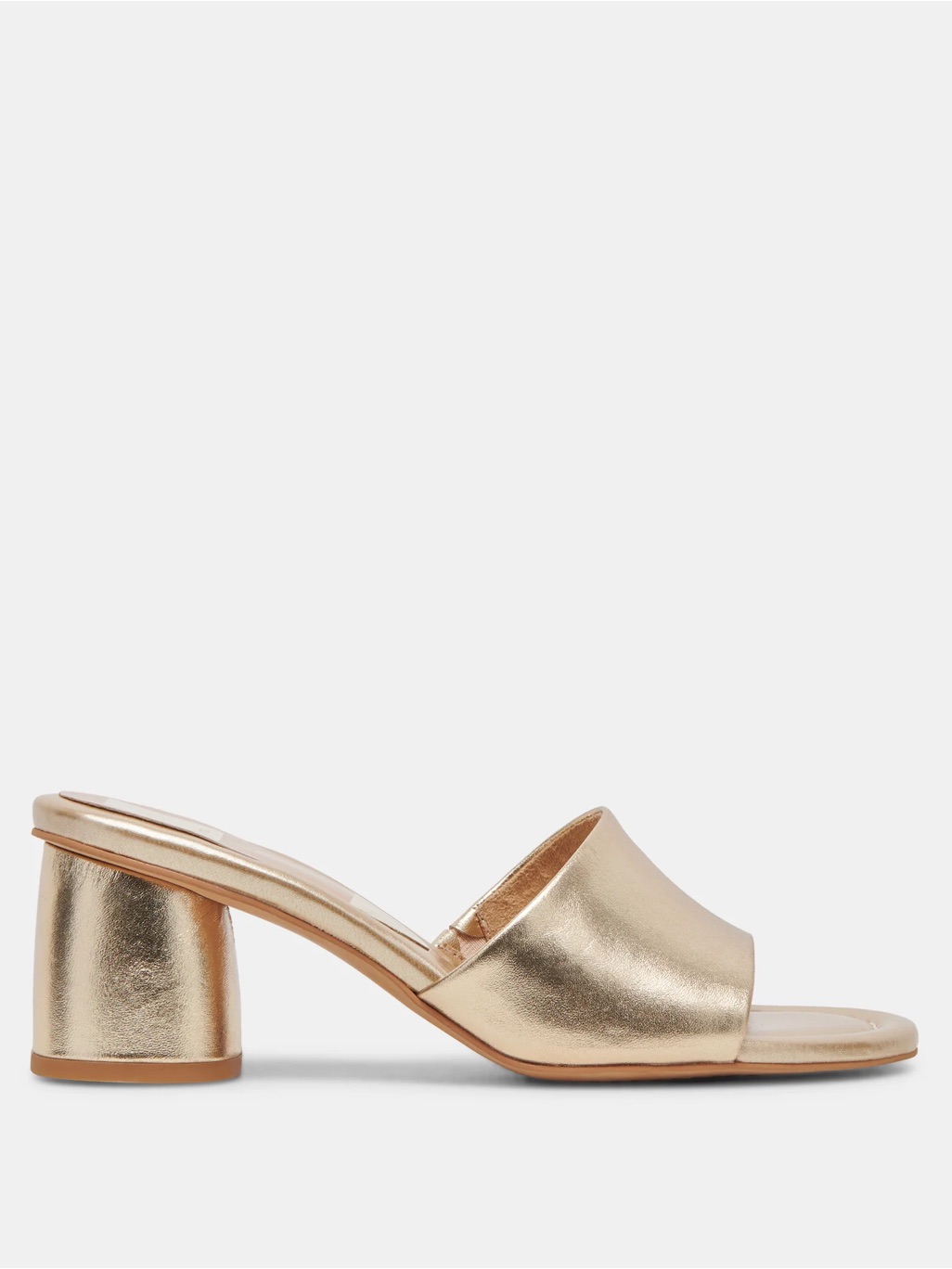 Dolce Vita Metallic Block Heel Mules